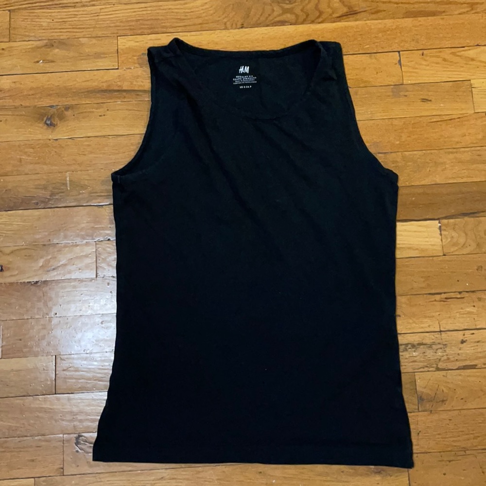 Black tank top